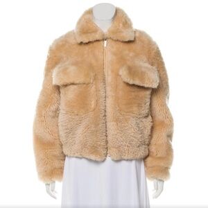 Helmut Lang Shearling Bomber Jacket
